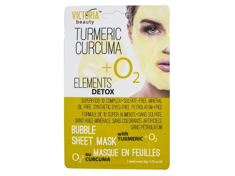 Victoria Beauty Detox Okysličující bublinková pleťová maska s KURKUMOU Výprodej