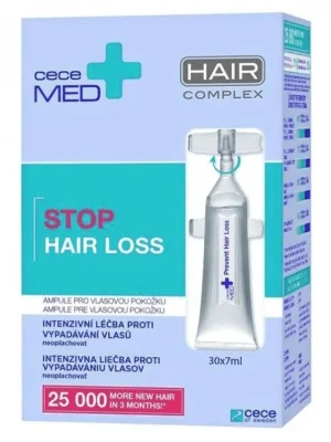 Expresní Doručení CECE MED Stop Hair Loss Ampoules 30x7ml - vlasové ampule proti vypadávání vlasů