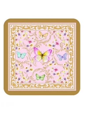 Easy Life Korkové podložky Majestic Butterflies v dárkovém balení 10,5x10,5 cm 6 ks Nejlepší Cena