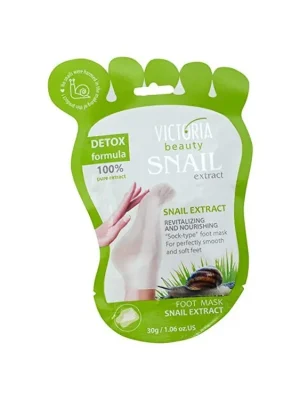 Nová Kolekce Victoria Beauty Snail Extract Výživná maska na chodidla se šnečím extraktem 1 pár