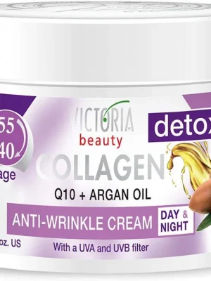 Expresní Doručení Victoria Beauty Collagen 40+ Protivráskový Denní a noční krém s kolagenem a koenzymem Q10 50 ml