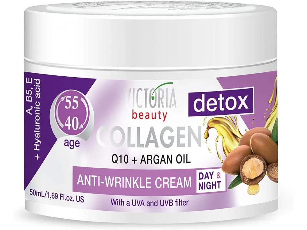 Expresní Doručení Victoria Beauty Collagen 40+ Protivráskový Denní a noční krém s kolagenem a koenzymem Q10 50 ml
