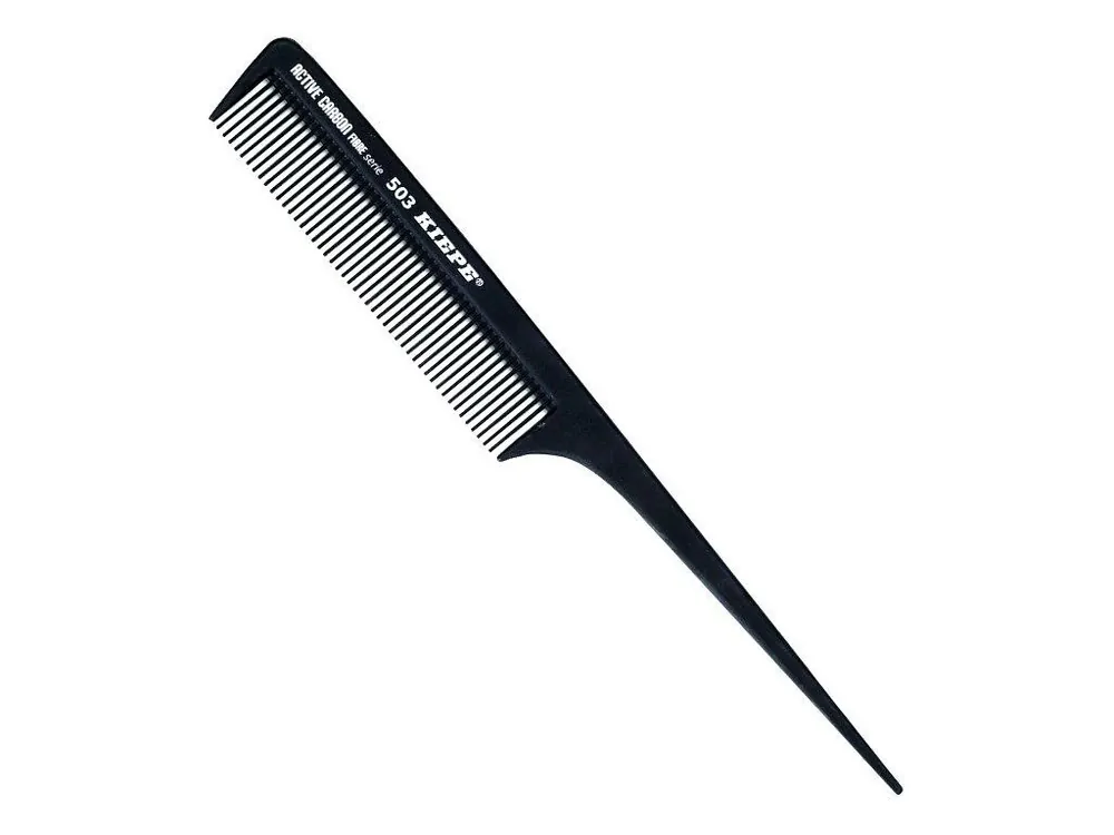 Akce KIEPE Professional Active Carbon 503 - karbonový antistatický tupírovací hřeben 207x27mm