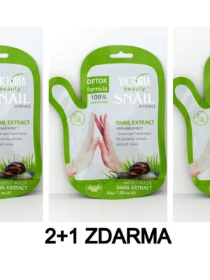 Victoria Beauty Snail extract Hydratační maska na ruce se šnečím extraktem 2+1 ZDARMA, 3 ks Přímo Od Výrobce