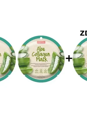 Purederm Textilní pleťová maska s kolagenem a aloe verouAKCE 2+1 ZDARMA Vysoce Kvalitní