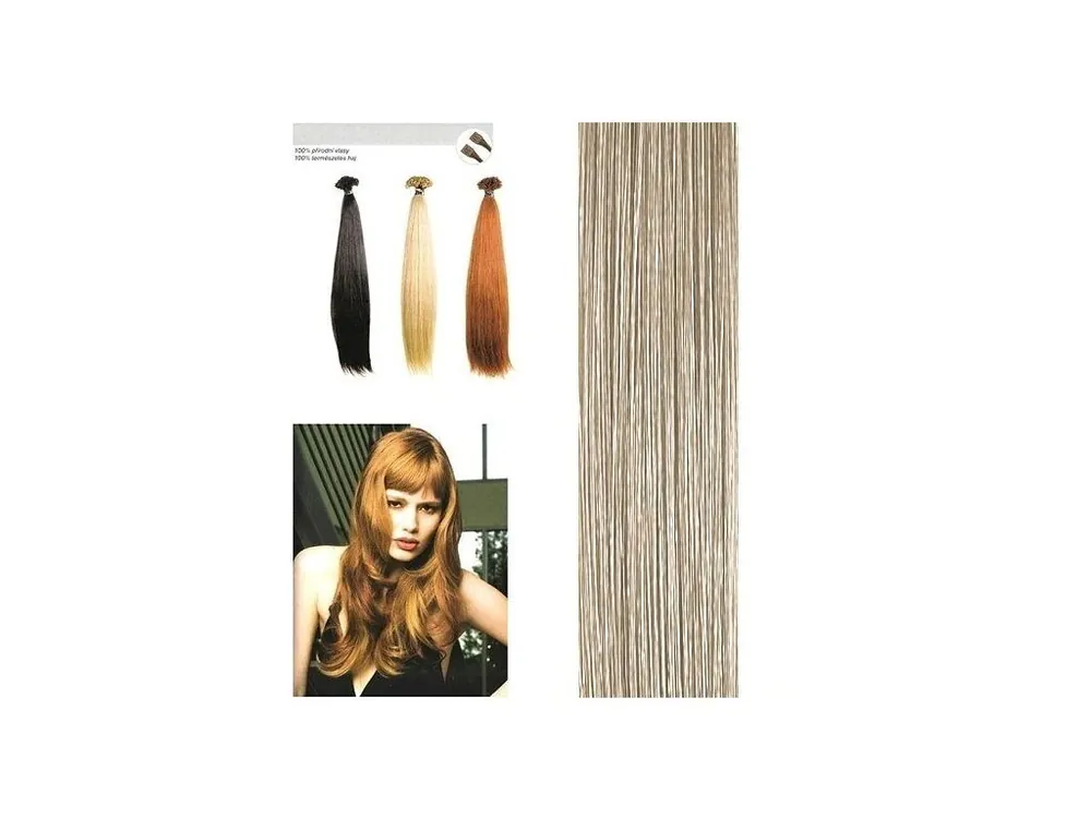 SO.CAP. Rovné vlasy Přírodní odstín 8000L 55-60cm - dark blonde ash 103 Vysoce Kvalitní
