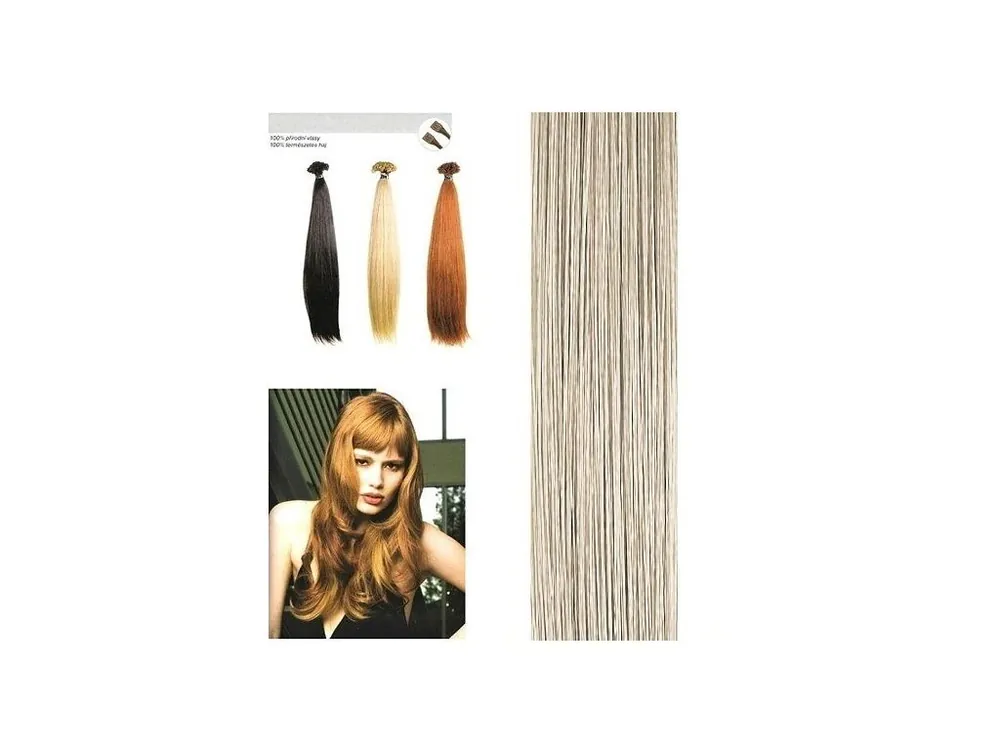 SO.CAP. Rovné vlasy Přírodní odstín 8000L 55-60cm - medium ash blonde 101 Aktuální