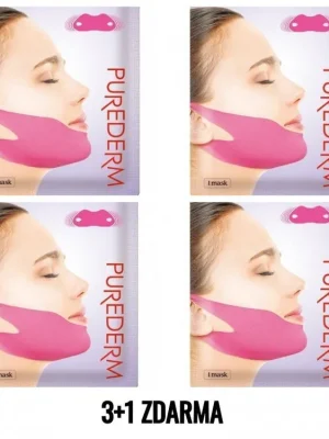 Purederm Zázračná liftingová maska na krk s kolagenem 3+1 ZDARMA 4 ks Novinka