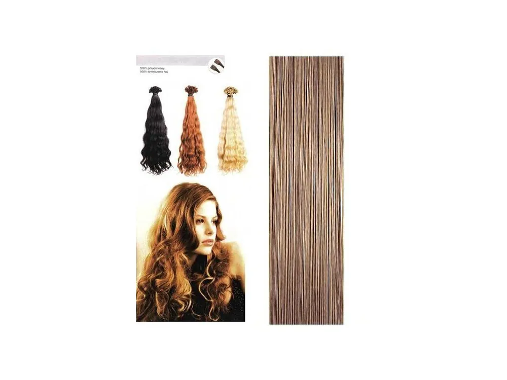 Tovární Cena SO.CAP. Vlnité vlasy Přírodní odstín 8003MC 35-40cm - medium dark blonde nature 16