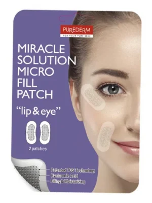 Purederm Zázračné náplasti na mimické vrásky s kyselinou hyaluronovou 2 ks Omezená Nabídka