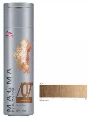 Autentický WELLA Professionals Magma By Blondor 120g - Melírovací barva č.07+ přírodní hnědá