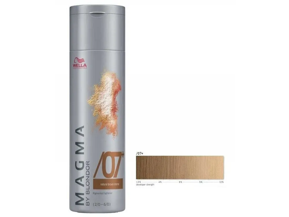 Autentický WELLA Professionals Magma By Blondor 120g - Melírovací barva č.07+ přírodní hnědá