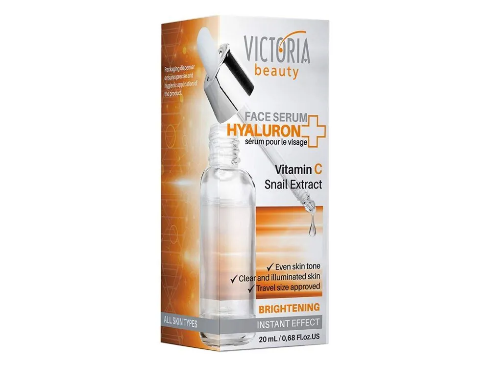 Časově Omezené Victoria Beauty Hyaluron Pleťové sérum s vitamínem C a šnečím extraktem 20 ml