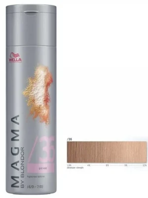 Cenově Výhodný WELLA Professionals Magma By Blondor 120g - Melírovací barva č.36 zlatě fialová