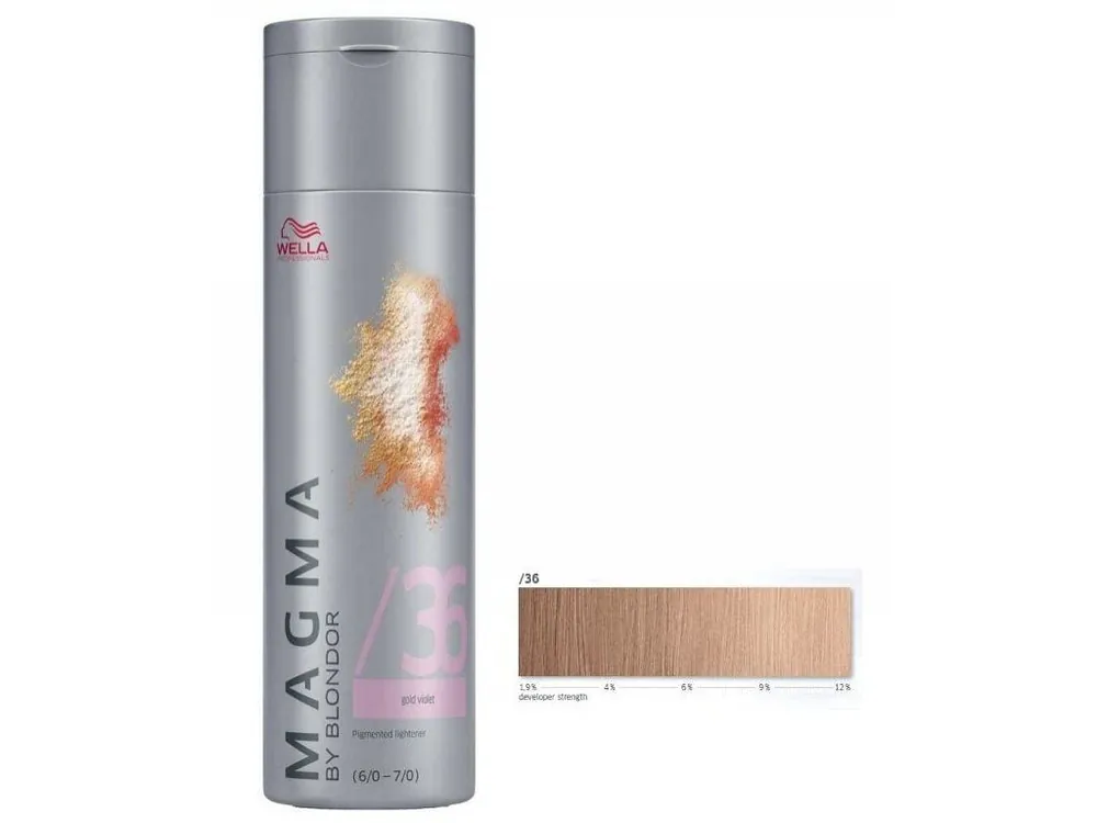Cenově Výhodný WELLA Professionals Magma By Blondor 120g - Melírovací barva č.36 zlatě fialová