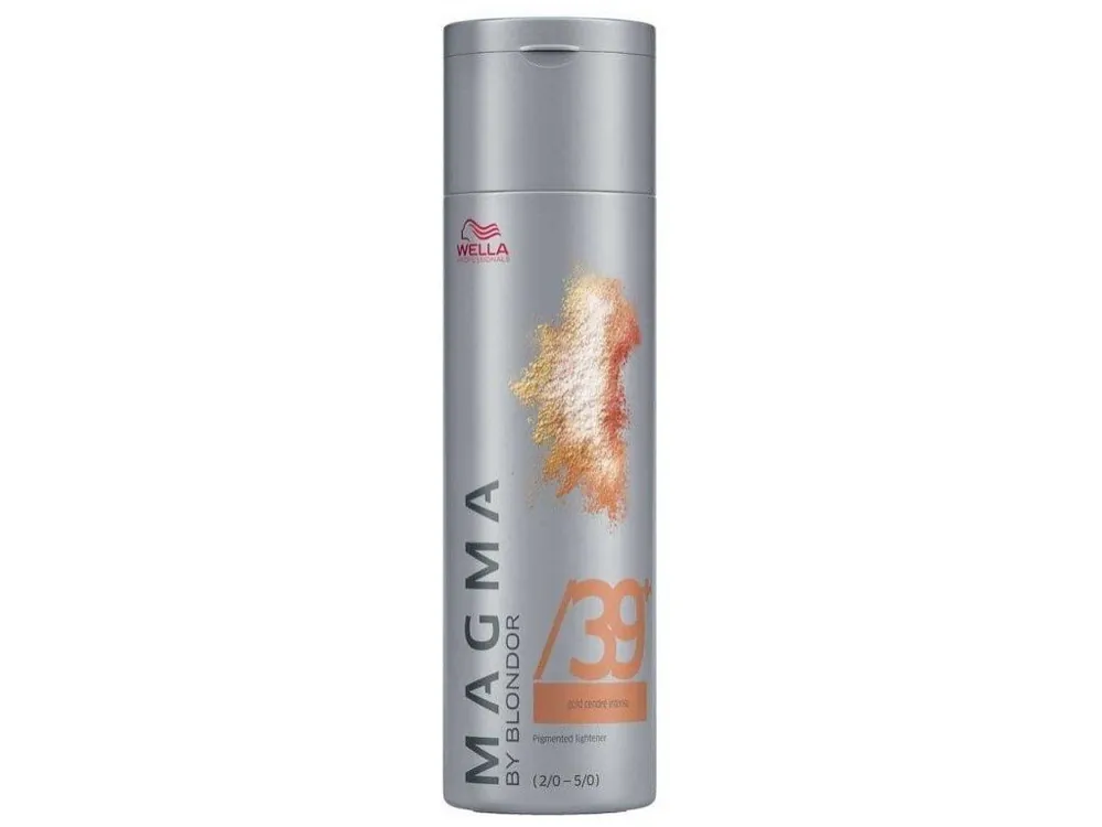 Oblíbený WELLA Professionals Magma By Blondor 120g - Melírovací barva č.39+ popelavě zlatá tmavá