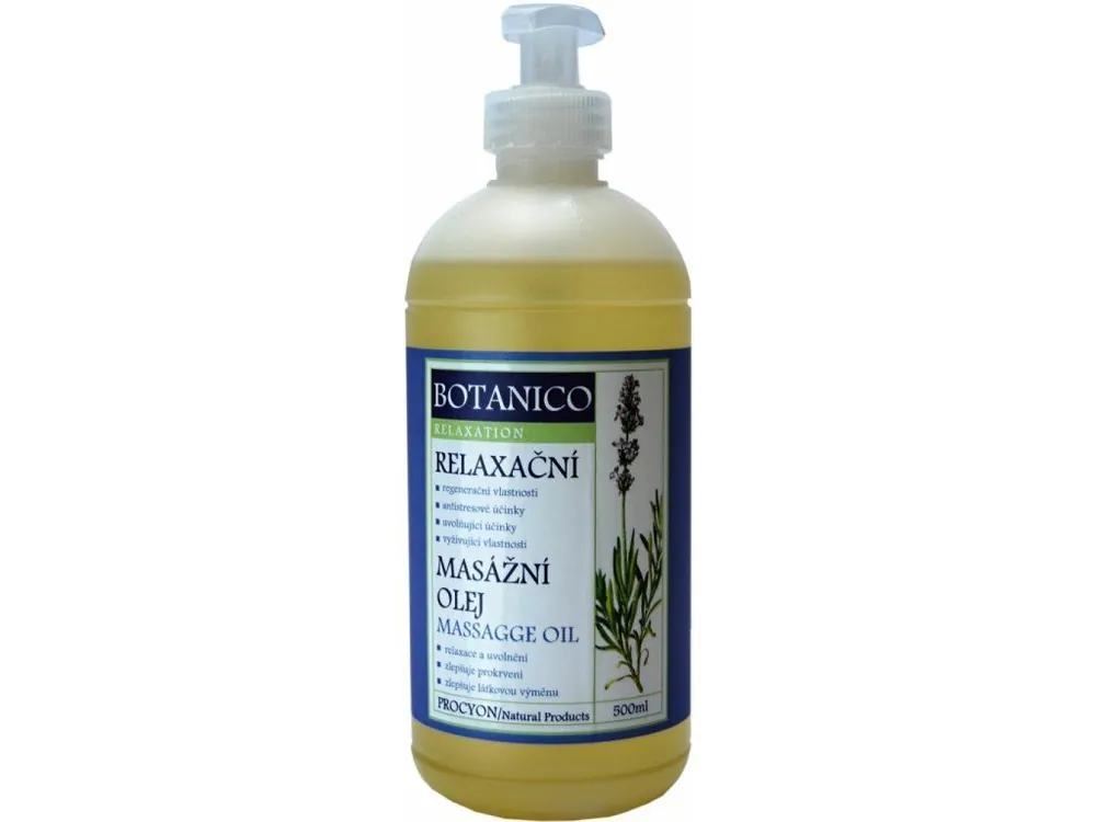Mudr. Alice Ratajová Botanico Konopný masážní olej RELAXAČNÍ s levandulí 500 ml Doprava Zdarma