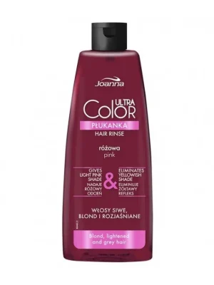 JOANNA Ultra Color PINK Hair Rinse 150ml - tónovací vlasová voda (přeliv) - růžová Nová Kolekce