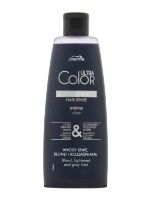 Oblíbený JOANNA Ultra Color SILVER Hair Rinse 150ml - tónovací vlasová voda (přeliv) - stříbrná