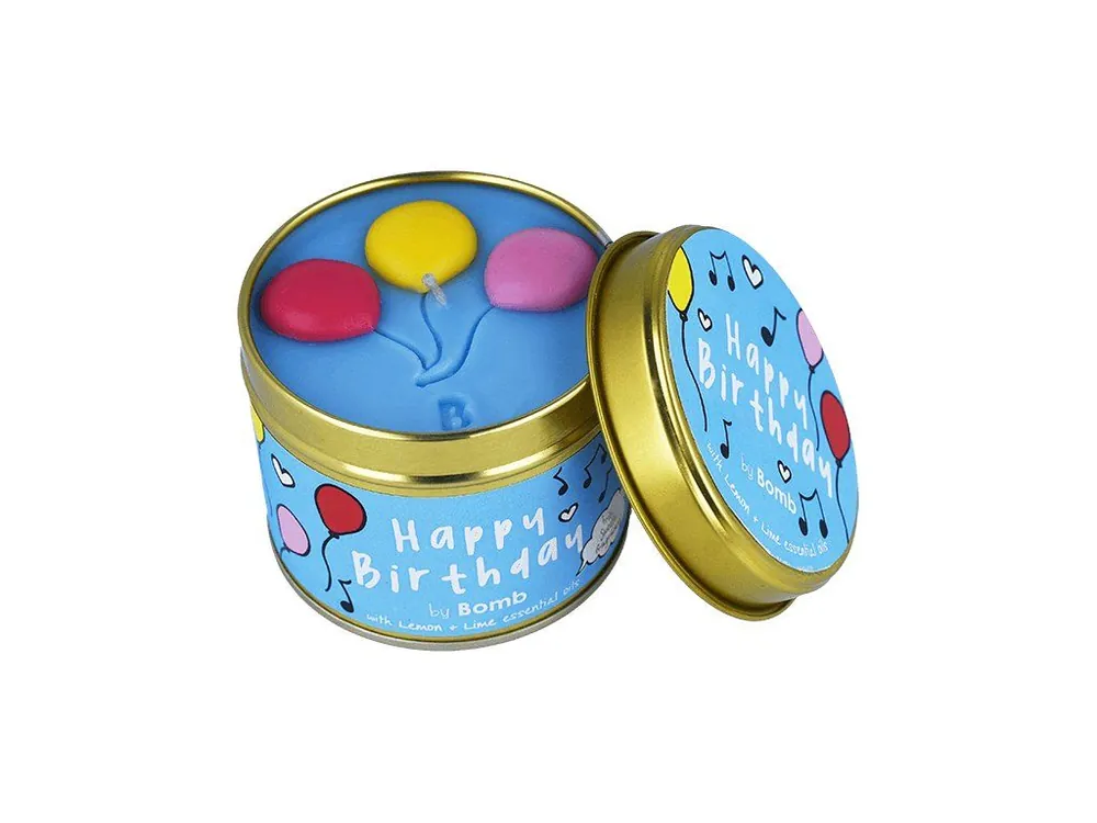 Levný Bomb cosmetics Vonná svíčka Happy birthday (Všechno nejlepší) 35 hod