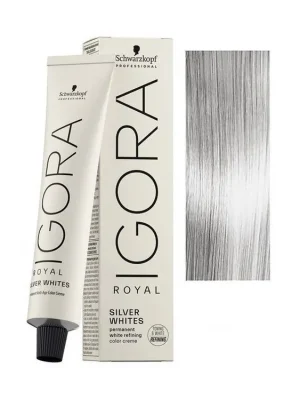 Schwarzkopf Igora Royal Silver Whites 60ml - barva pro stříbrné a bílé vlasy - Silver Autentický