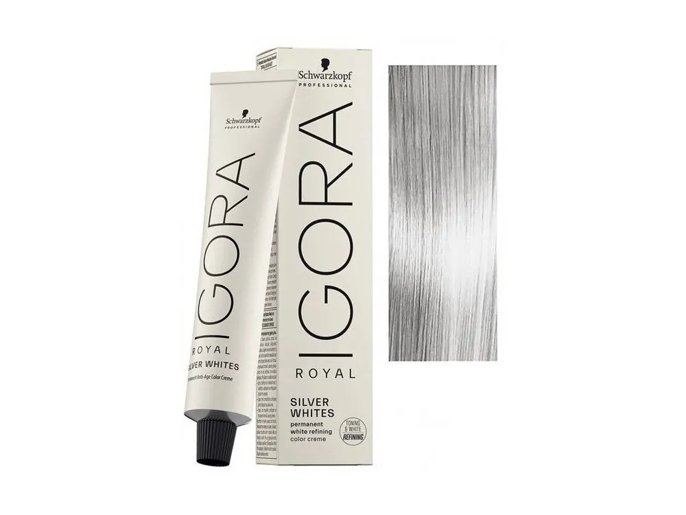 Schwarzkopf Igora Royal Silver Whites 60ml - barva pro stříbrné a bílé vlasy - Silver Autentický
