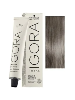 Schwarzkopf Igora Royal Silver Whites 60ml - barva pro stříbrné a bílé vlasy - Slate Grey Expresní Doručení