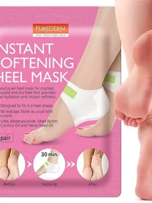 Purederm Zvláčňující maska na ztvrdlé paty s bambuckým máslem 1 pár Expresní Doručení