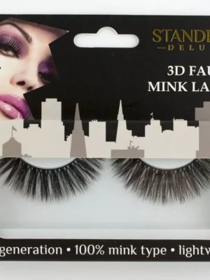 Cenově Výhodný Standelli Professional DELUXE 3D Umělé přírodní nalepovací řasy 100% mink (norek) NV-79, 1 pár+lepidlo
