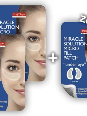 Purederm Miracle solution Zázračné náplasti s jehličkami pod oči s kyselinou hyaluronovou AKCE 2+1 ZDARMA, 9 ks Pouze Dnes