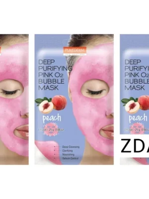 Nová Kolekce Purederm Čisticí okysličující O2 Superfood maska s výtažkem z broskvíAKCE 2+1 ZDARMA 3 ks
