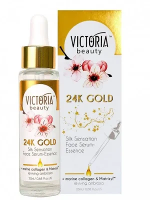 Levný Victoria beauty 24K Gold Silk Omlazující sérum s matrixylem, mořským kolagenem a kyselinou hyaluronovou 20 ml