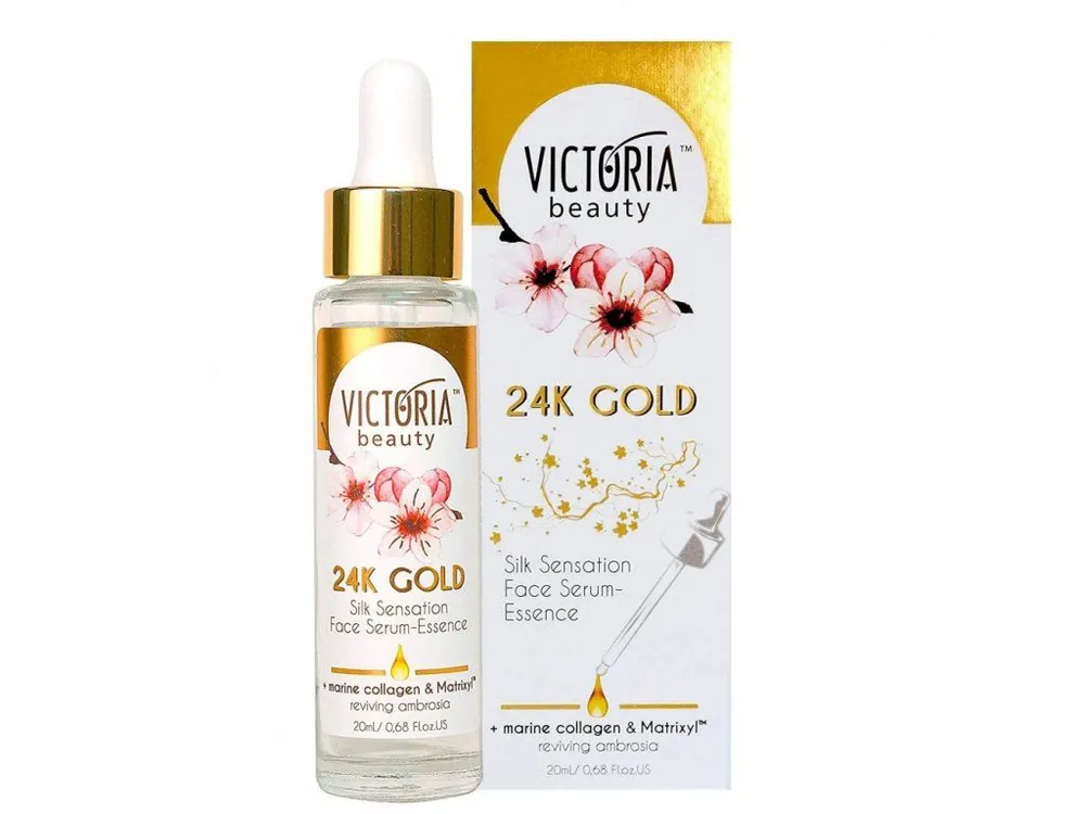 Levný Victoria beauty 24K Gold Silk Omlazující sérum s matrixylem, mořským kolagenem a kyselinou hyaluronovou 20 ml