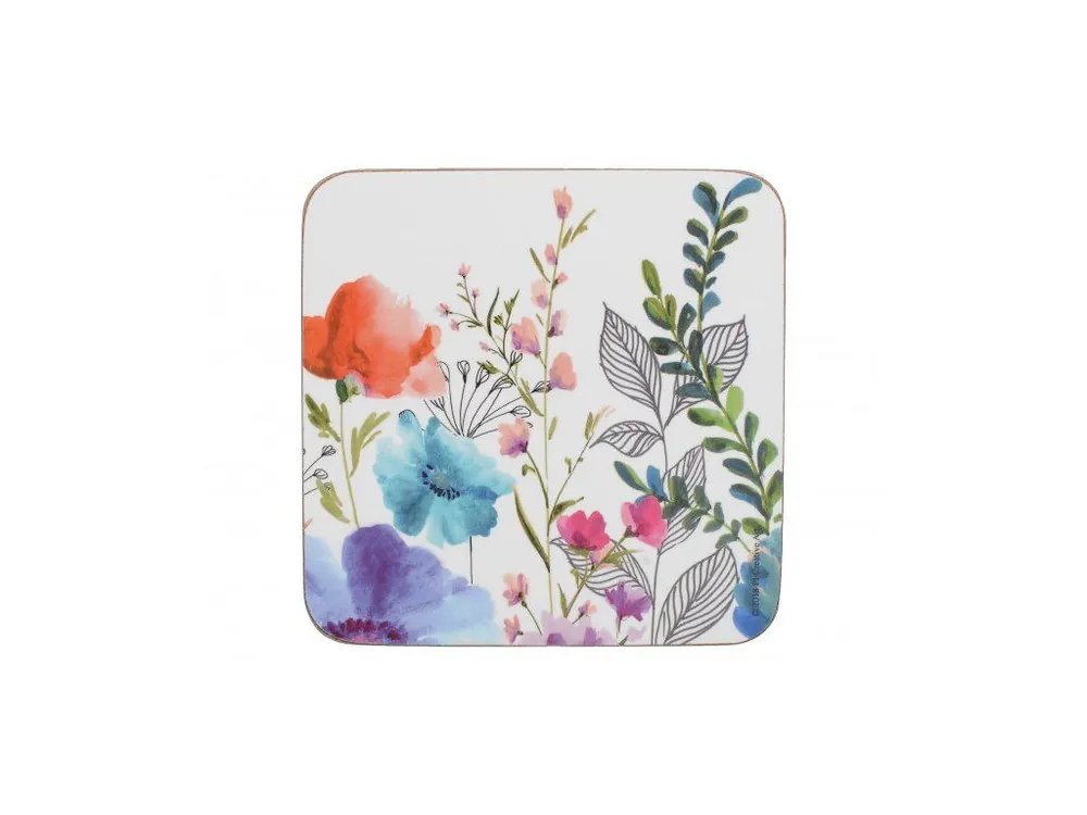 Finální Výprodej Creative Tops Korkové podložky pod skleničky Meadow Floral 6 ks 10,5x10,5 cm