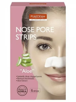 Akční Nabídka Purederm Čisticí pásky na nos Aloe, 6 ks