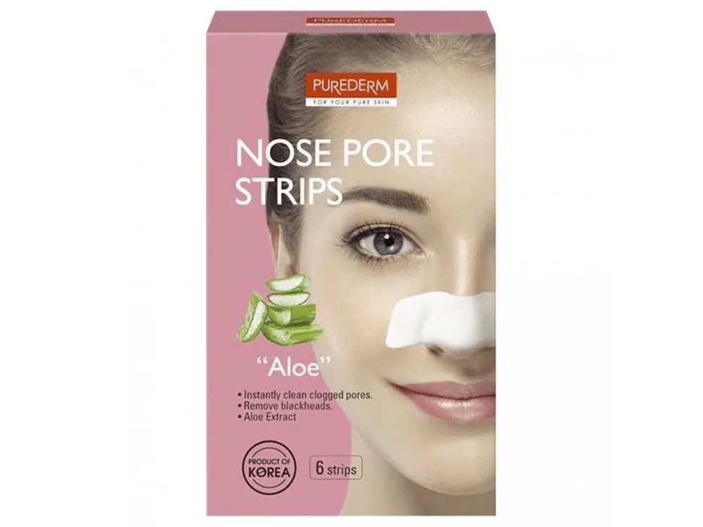 Akční Nabídka Purederm Čisticí pásky na nos Aloe, 6 ks