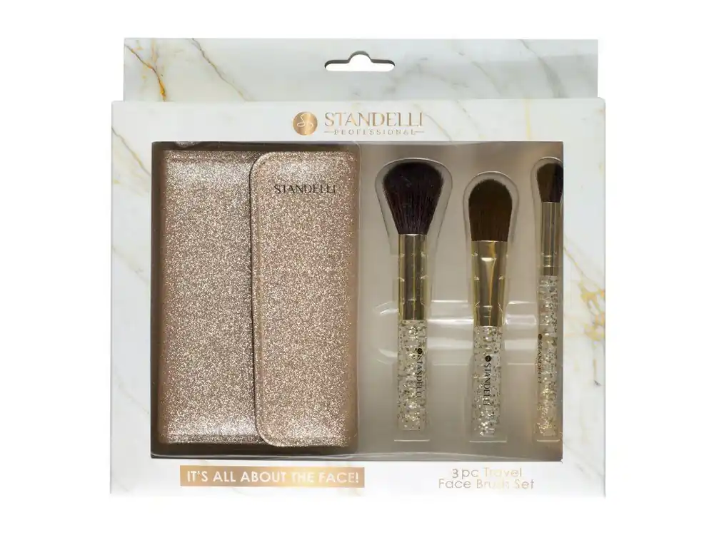 Akční Cena Standelli professional Luxusní set kosmetických štětců + zlaté pouzdro ZDARMA 4 ks