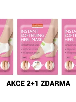 Nakupujte Hned Purederm Zvláčňující maska na ztvrdlé paty s bambuckým máslem AKCE 2+1 ZDARMA 3 ks