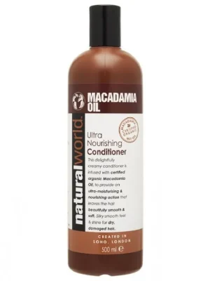 NATURAL WORLD MACADAMIA Oil Conditioner 500ml - hydratační vlasový kondicioner Akce