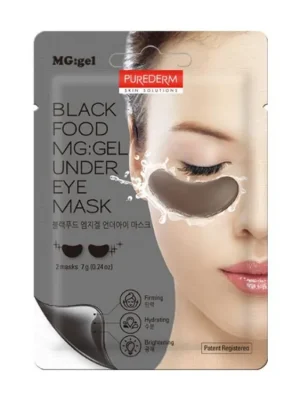Novinka Purederm MG gel Black food Černá hydrogelová maska pod oči 1 pár