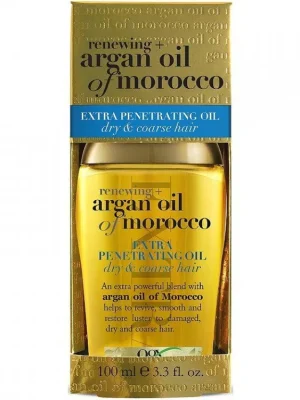 Top Prodej OGX Argan Oil Of Morocco Vyživující olej pro lesk a hebkost vlasů extra penetrační 100 ml