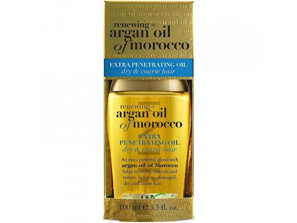 Top Prodej OGX Argan Oil Of Morocco Vyživující olej pro lesk a hebkost vlasů extra penetrační 100 ml