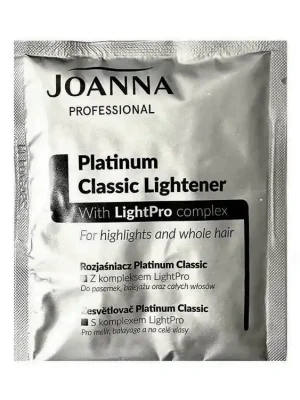 Výhodná Nabídka JOANNA Platinum Classic Lightener 40g - platinový melírovací prášek, zesvětluje až o 9 tónů