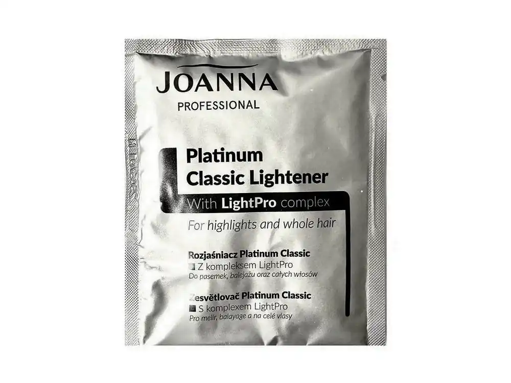 Výhodná Nabídka JOANNA Platinum Classic Lightener 40g - platinový melírovací prášek, zesvětluje až o 9 tónů