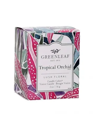 Greenleaf Vonná votivní svíčka Tropical Orchid (tropická orchudej) 56 g Značkový