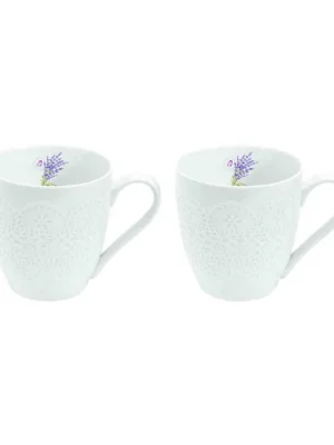 Dokud Zásoby Vydrží Easy life Porcelánové hrnky Lavande 350ml 2ks