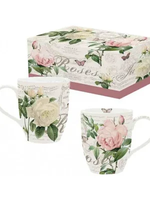 Nízká Cena Easy Life Sada porcelánových hrnků Jardin Botanique 350 ml 2 ks