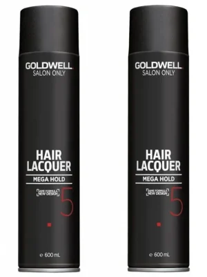 GOLDWELL - AKCE Salon Only Hair Lacquer Mega Hold - lak na vlasy extra silný 2x600ml Výhodná Nabídka
