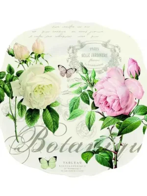 Akční Nabídka Easy Life Porcelánový dezertní talířek Jardin Botanique v dárkové krabičce 20x20 cm