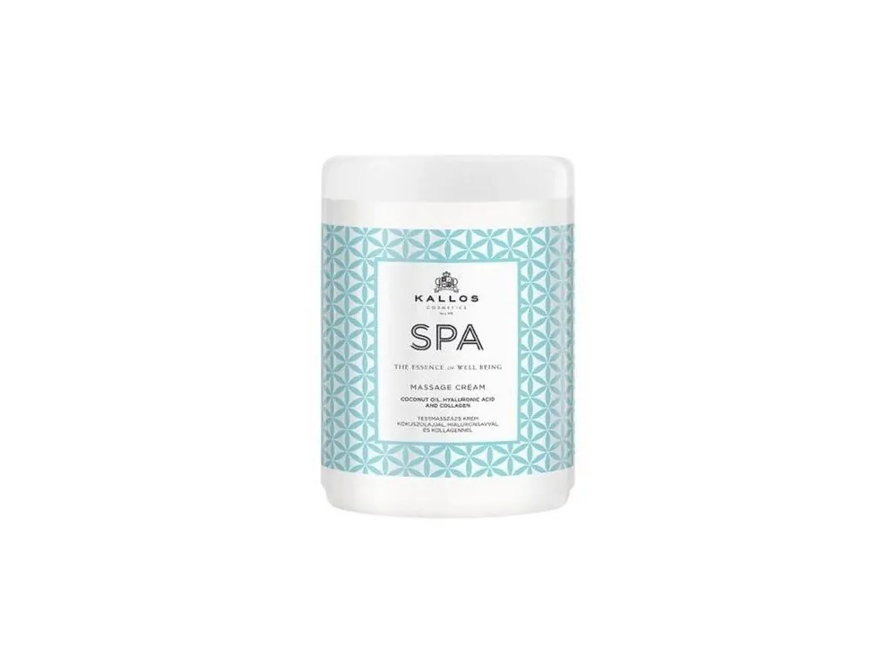 Sezónní Sleva KALLOS SPA Masage Cream 1000ml - masážní tělový krém s kokosovým olejem
